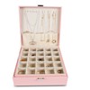 Frebeauty Earring Organizer Classic Jewelry Box 50 Slots Double Layer