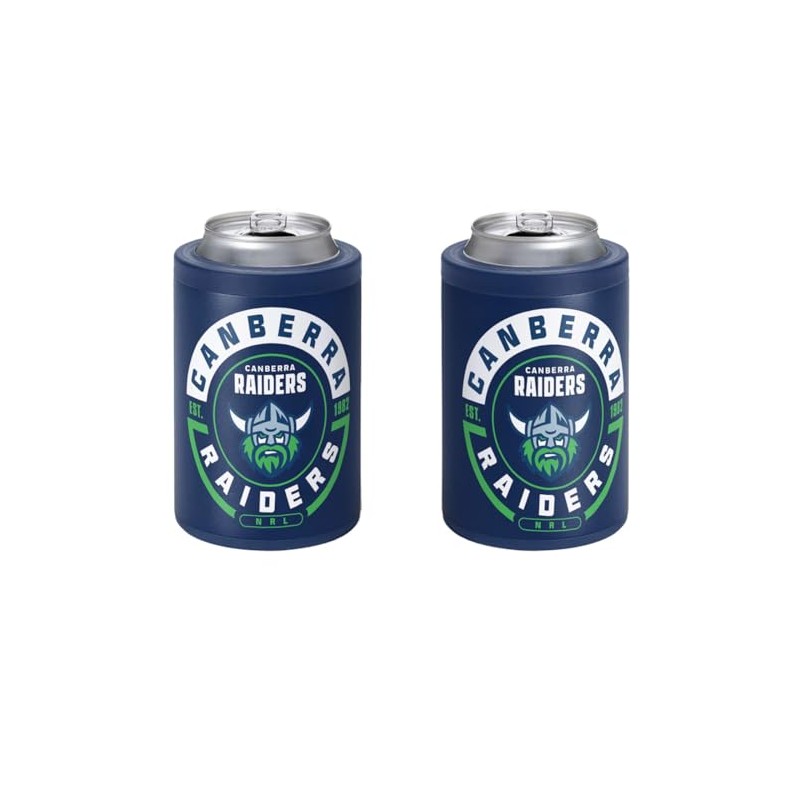 Canberra Raiders NRL Rugby League Insulated Can Cooler with Lid