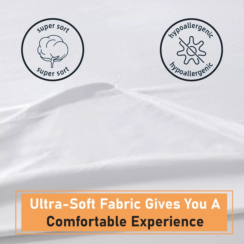 Prime Linens Terry Towel Mattress Protector Waterproof Dust Mite Proof