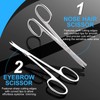 Men's and Women's Facial Hair Small Scissors, Eyebrow, Nose, Beard,