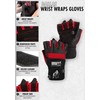 Gorilla Wear Dallas Wrist Wrap Gloves – Black - X-Large