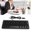 USB Wired Gaming Keyboard 60 Percent RGB Backlight 61 Keys