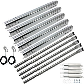 Direct Store DG275 Replacement Kits for Charbroil Performance 5 Burner 463347519, 463347518, 463347017, 463673017, 463376018P2 Liquid Propane, Grill Burner, Heat Plate Tent Shield, Carryover Tube, 5pk
