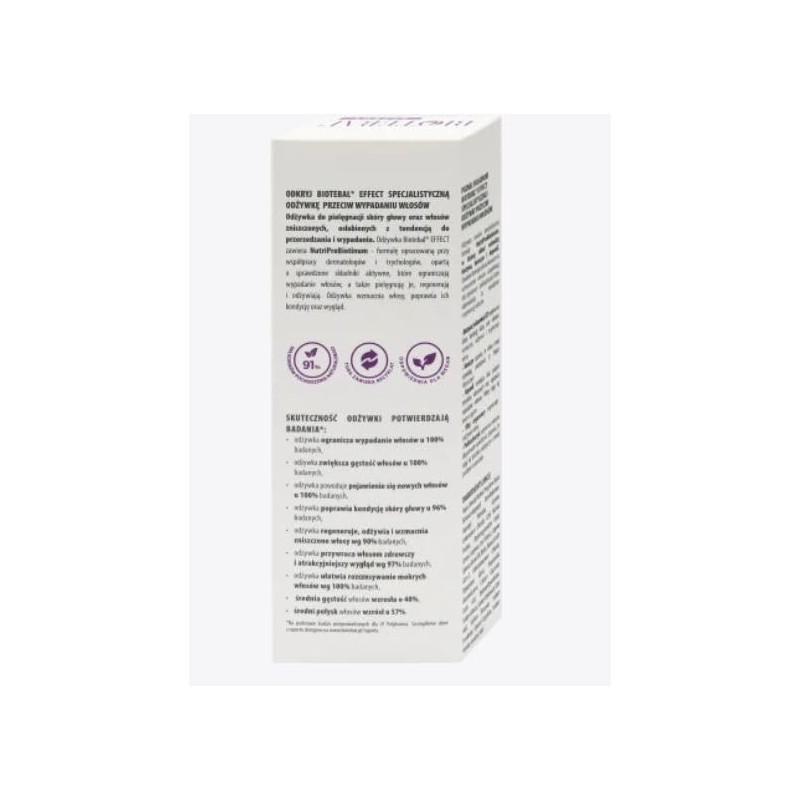 Biotebal Effect | Specialised Conditioner for Hair Loss for Weak
