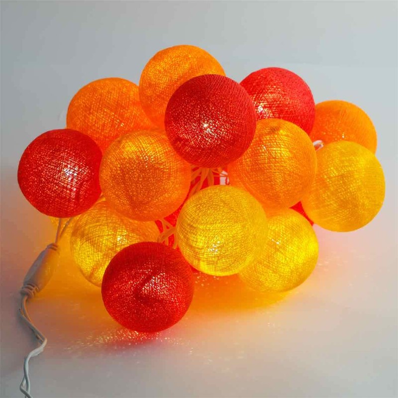 LED Lichterkette Feenlichter Bälle Fire 20 Lichter