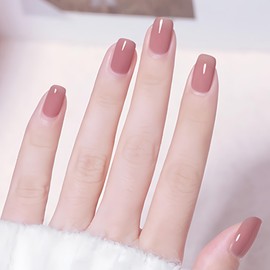 Pink Nail Polish - 10ml Nude Pink Nail Varnish - Breathable Quick Dry Long Lasting Nail Polish - Water Based Formula nail polish No Need UV for Woman Girls at Home DIY Manicure Art