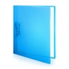 CRANBURY Punchless Clamp Binder (Blue), 8.5x11 Folder with Metal Clip,
