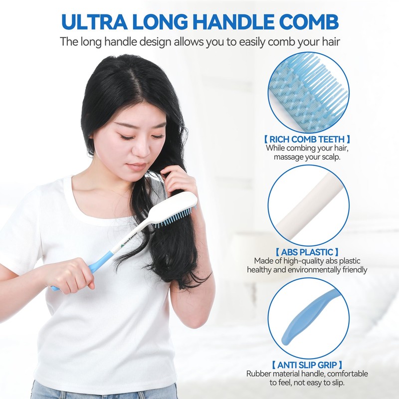 Wefaner Toilet Aids Set for Wiping - Long Handle Butt