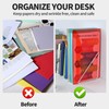 LEOBRO File Folders for Documents, 4 Pcs Plastic Folders with