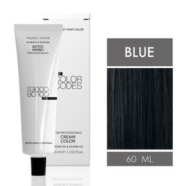 The Color Codes Cream Color Professional Hair Color Series - 60ml - Professional Hair Colours in 76 Shades (Blue)