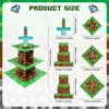 AEEGO Pixel Game Style Cupcake Stand, Three-Tier Cupcake Stand, Premium