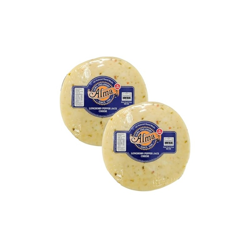 Alma Cheese Full Moon - Longhorn Pepper Jack (Pack of