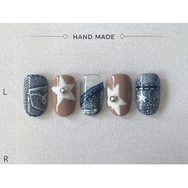 ⭐️ [Vintage Denim Star Nail] ⭐️ - Short Nose Pin / ⭐️ [빈티지 데님 스타 네일] ⭐️ - 숏코핀
