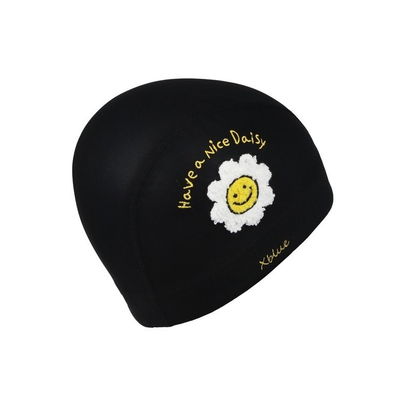 XBLUE XBL-6201-10 Nice Daisy Boucle Embroidered Mesh Swim Cap /