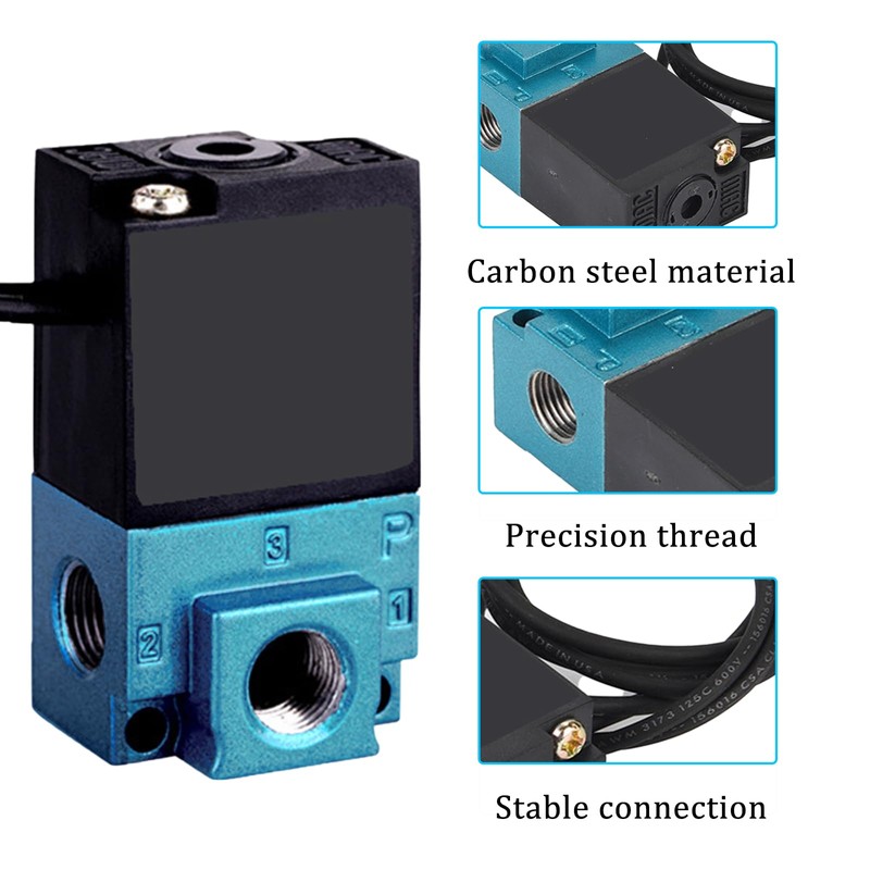 3-Port Mac Solenoid Valve, DC 12V Electronic Boost Control Solenoid