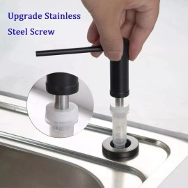 TheSiliconValley Brass Brushed Nickel Soap Dispenser 47"Extension Tube Kit for Kitchen Sink Pump - Sliver