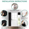 HOMEIDEAS Side Door Window Curtains, Front Door Curtains for Small