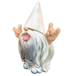 GlitZGlam Rocker Gnome 'George' This Gnome Will Rock Your Fairy Garden and Garden Gnomes 10 Inches Tall
