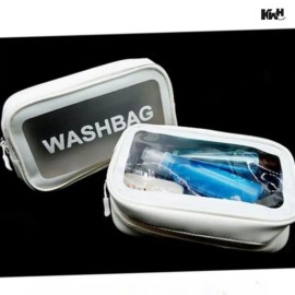 세면도구 가방 화이트 수영파우치 여행파우치 방수팩가방 목욕탕가방 White Toiletry Bag Swimming Pouch Travel Pouch Waterproof Pack Bag Bath Bag