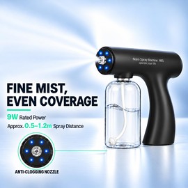 N9S Cordless Nano ULV Atomizer Sprayer, 350ml, Black