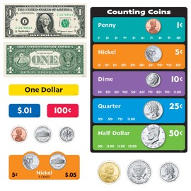 U.S. Money Learning Set by TREND, 85 pcs.