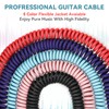 Augioth Coil Guitar Cable 10 ft 2 Pack, Curly Electric