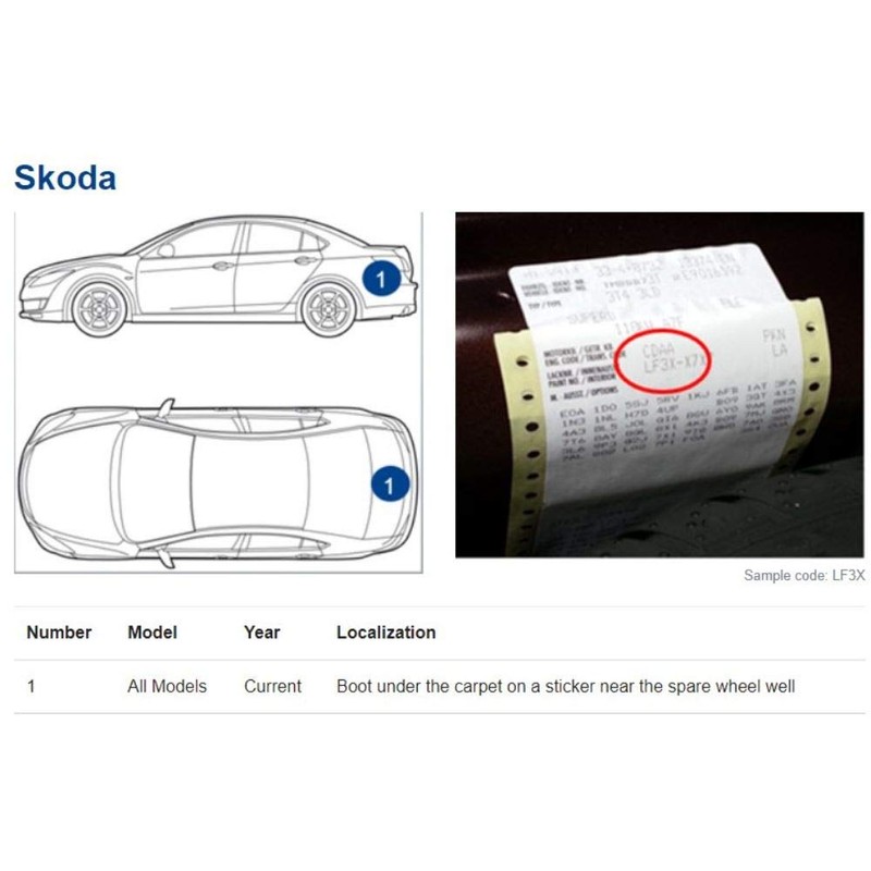 Genuine Colors Lackstift BILA Laser White LF9F für Skoda Weiß