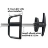 Shed Door Latch T-Handle Lock Kit with 5 Keys,BTEOBFY 5-1/2"