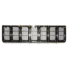 Sherman Parts 085-99-2 - 1996-1998 Jeep Grand Cherokee Grille Chrome for the years of 1996, 1997, 1998