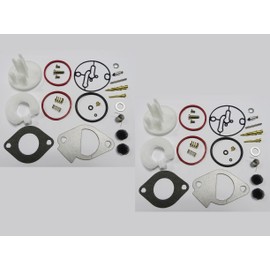 Carburetor Repair/Rebuild Kit Replaces Briggs & Stratton 796184 for B & S Many Single Cylinder 11hp to 19hp Engines(Pack of 2)