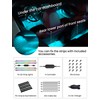 RGB+IC Car LED Lights, Smart 72 LED Car Interior Lights