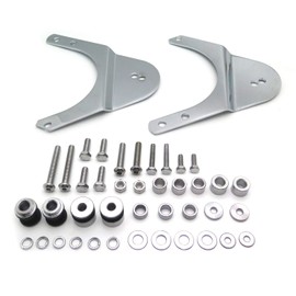 HTTMT MT503-004- Chrome Rear Docking Hardware Kit Compatible with 1997-2008 Harley Davidson Touring Road King Road Glide Electra Glide Standard Street Glide(except FLHTCUI and '07-'08 FLHRSE)
