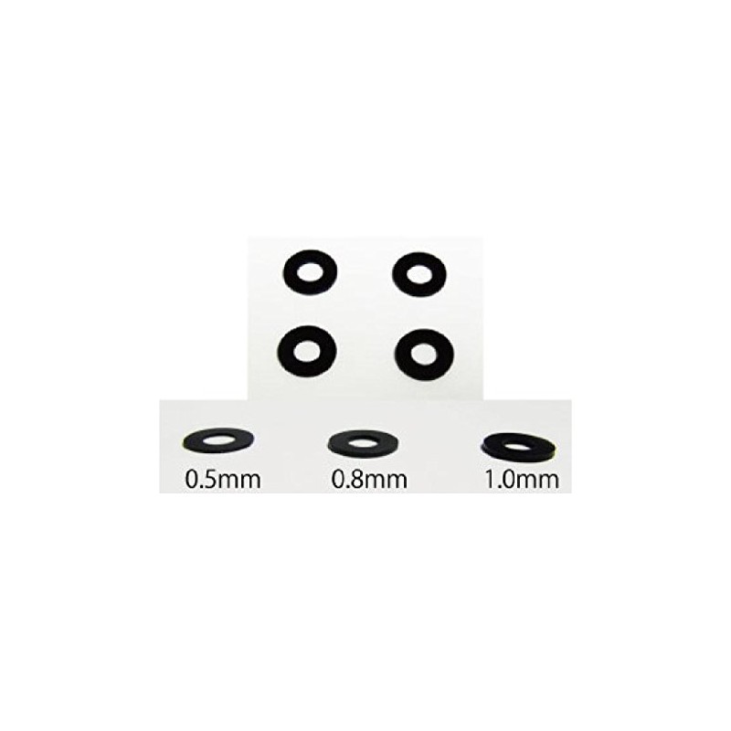タミヤ(TAMIYA) TOP LINE ホイールスペーサー ブラック 0.5mm幅 TWS-05