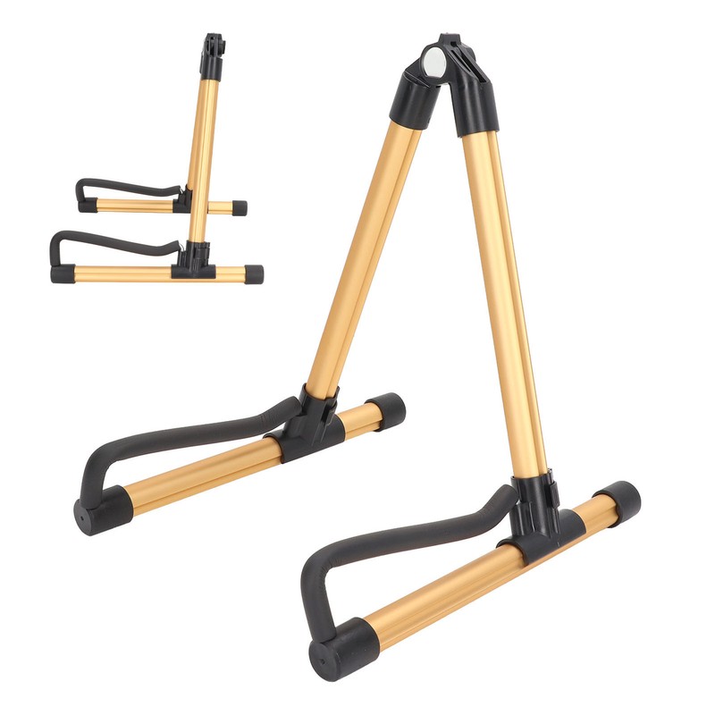 Foldable Guitar Stand Adjustable Metal Folding Instrument Stand for String