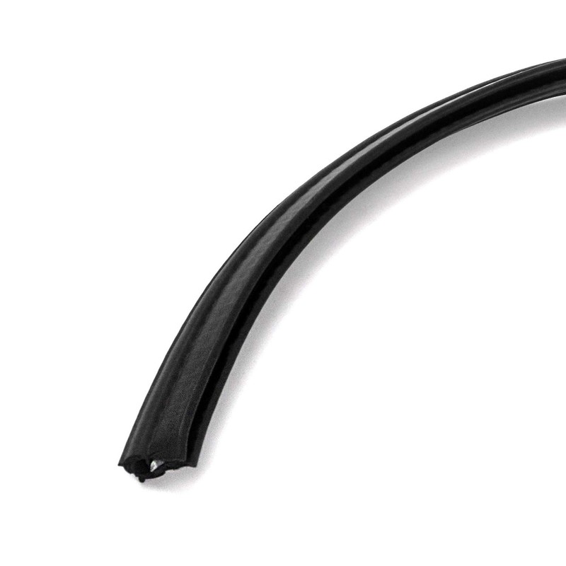 QWORK 5 Feet EPDM Rubber Trim Seal with Top Bulb,