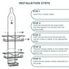 REINHARDT Shower Caddy Hanging Adjustable, Extended Length Rustproof Shower Caddy