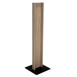 Wooden Mallet Hand Sanitizer Dispenser Floor Stand, Unfinished (HFS1UN)