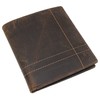 RFID Blocking Men's Slim Bifold Hipster Credit Card Vintage Leather