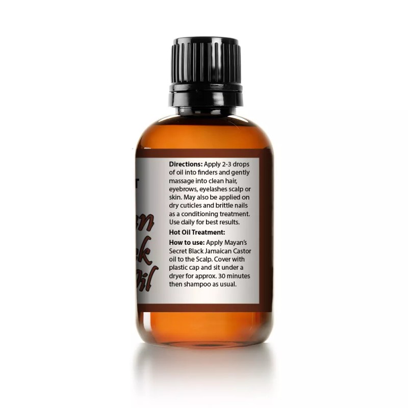 Mayan's Secret Premium Jamaica Black Castor Oil for Eyelashes, Eyebrows,Hair