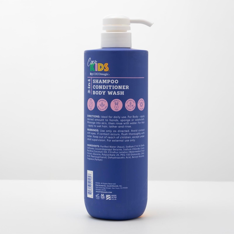 Cocomagic Watermelon 3-in-1 Shampoo, Conditioner & Body Wash – Gentle