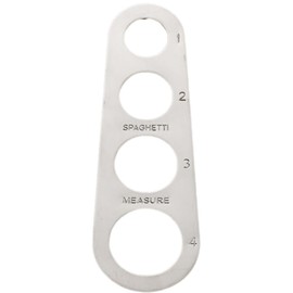GZSYWZ Spaghetti Measurer Tool - Stainless Steel Pasta Portion Measure Tool 4-Holes Spaghetti Noodle Measuring Ruler Portion Control Tool