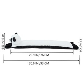 36 Inch Heavy Duty Under Door Draft Stopper, Decorative Cute Animal Stopper for Door & Window, Noise Blocker Sound Proof Seal Heavy Duty Reduce Noise Bottom of Door with Hanging Loops-Panda