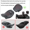 FOVPLUE Rider Backrest,Adjustable Driver Backrest Pad Kit fits for Harley
