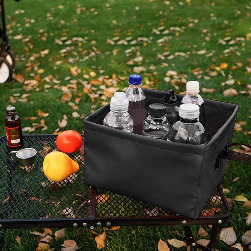 Collapsible Basin Leakage Proof Portable Folding Camping Bucket for Travel
