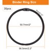 SWZHAI Binder Rings 30pc, Book Rings 2 Inch, Flash Card