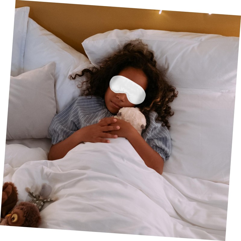 NOLITOY 1Pc Silk Sleeping Eye Mask Comfortable Breathable Blindfold for