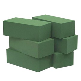 Voittozege 8 Pack Floral Foam Blocks for Fresh and Artificial Flowers, Square Wet& Dry Foam Bricks Green Florist Bricks Arrangement Supplies for Crafts Wedding Decoration, 8.9 L x 4.1 W x 2.6H
