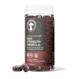 Known High-Strength Tremella Gummies - 4000mg Tremella Mushroom, Vitamin C & Zinc - Skin & Immune Support - Natural Mixed Berry Flavour - 60 Gummies