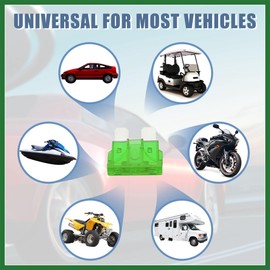 Motoforti 32V Standard Fuse Adapter Fuse Kit with 2pcs 30A Blade Style Fuse Long-lasting