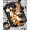KAQAHIDO Large Non Slip Serving Tray with Grippy Dots, TV